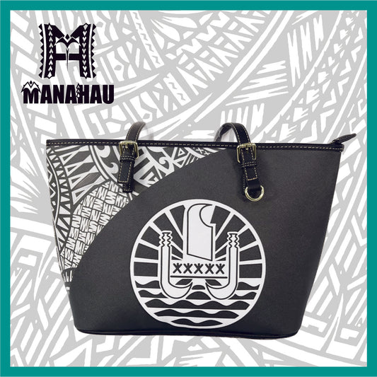 Tahitian pattern handbag<pu></pu>