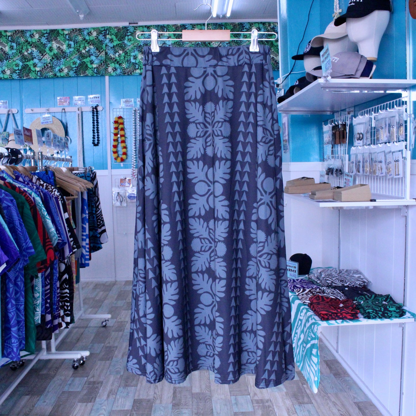 Manahau ロングスカート ~Hawaiian Quilt~