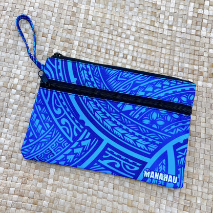 Polynesian pattern clutch bag