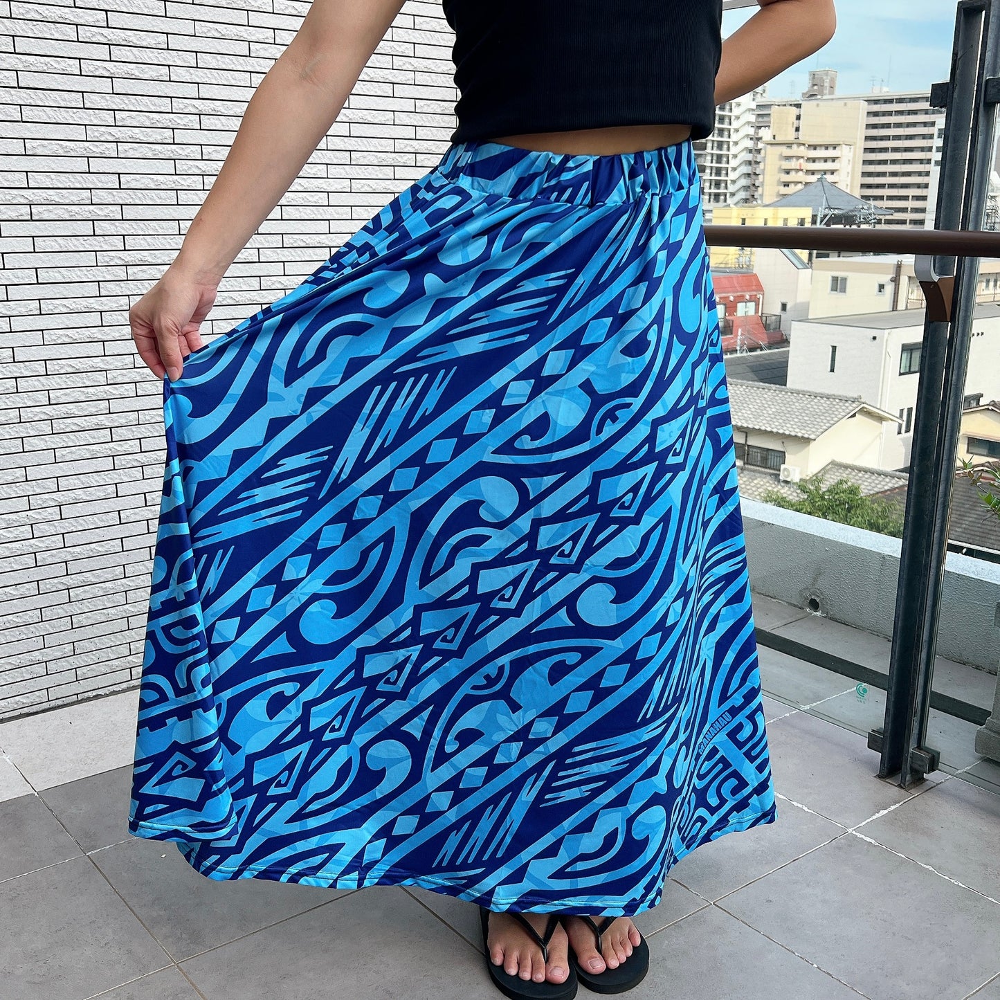 Manahau ロングスカート ~Tahitian Tribal~