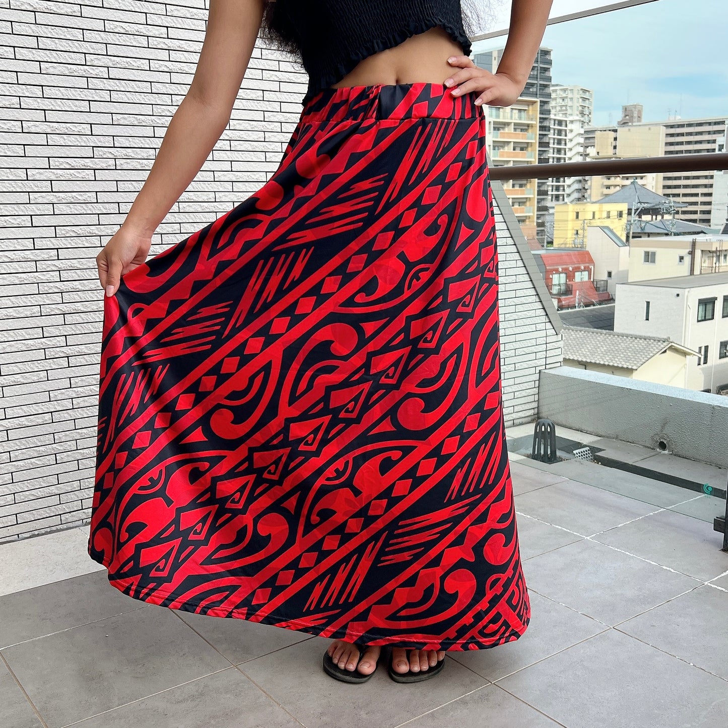 Manahau ロングスカート ~Tahitian Tribal~