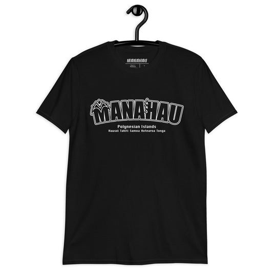 Manahau Warp Logo Tシャツ_白プリント＜オンデマンド＞