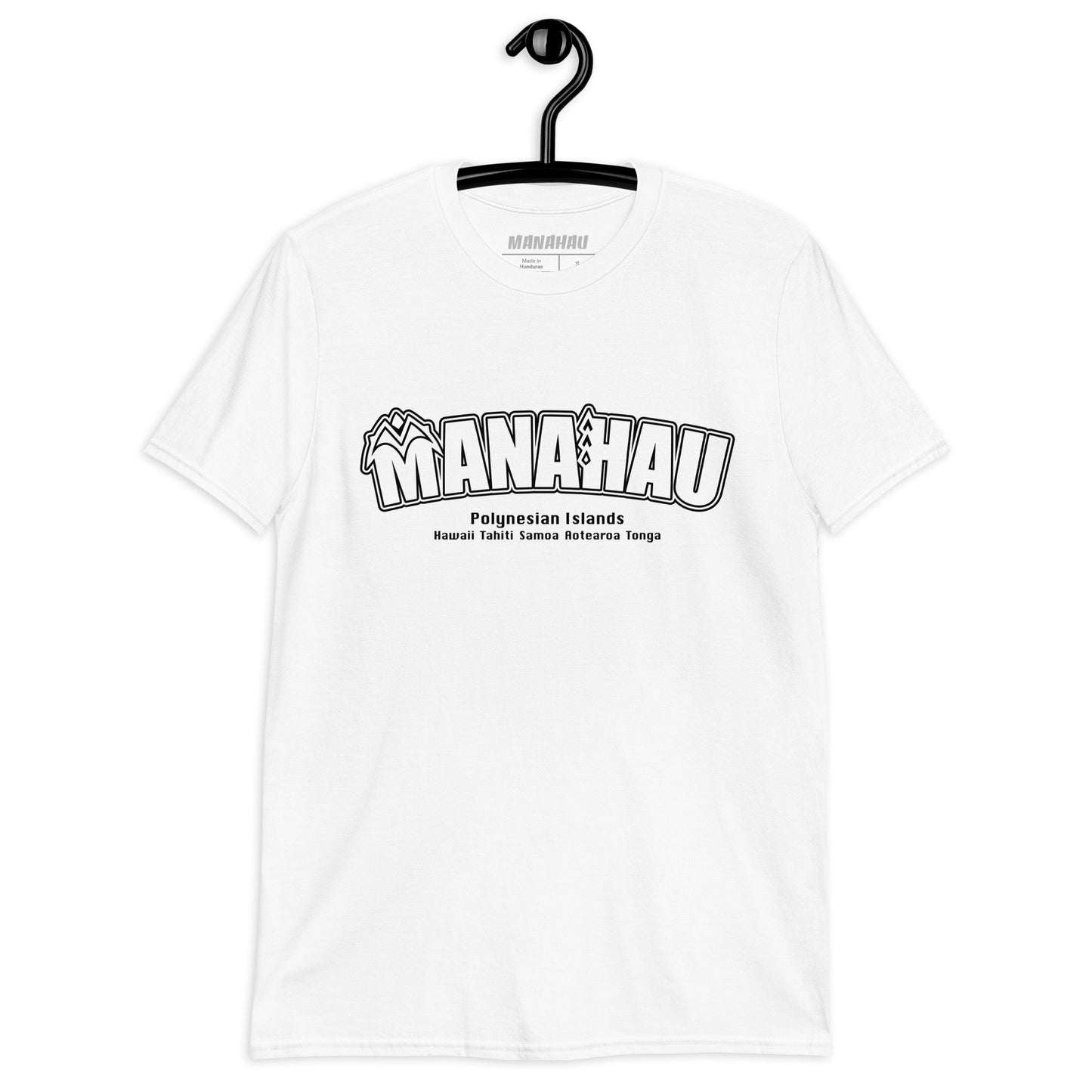 Manahau Warp Logo Tシャツ_黒プリント＜オンデマンド＞